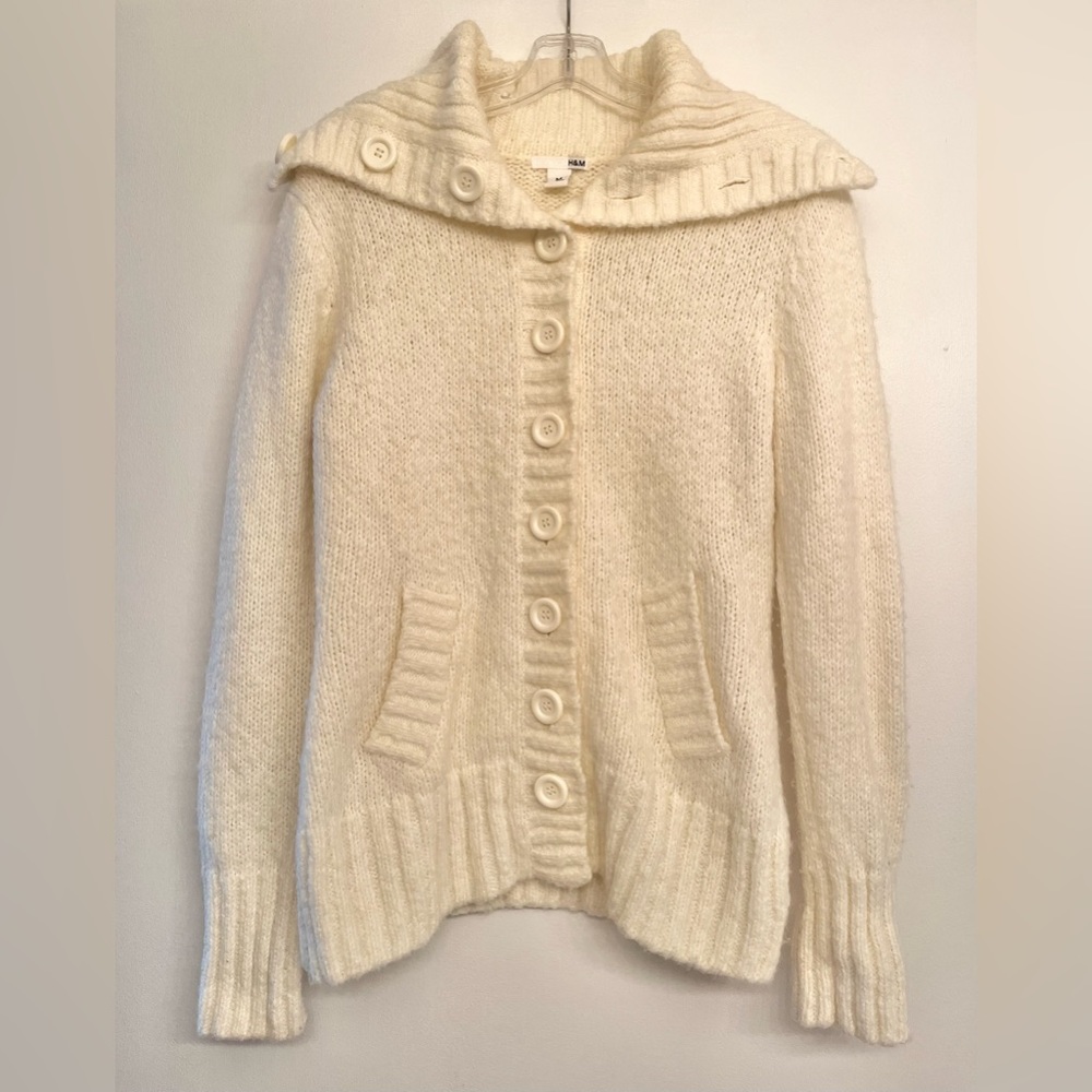 H&M Y2K Shawl Collar Cardigan Sweater size M